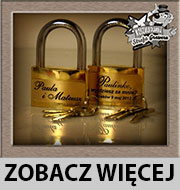 kłódka z grawerem